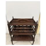Vintage Magazine Rack 19.5'x12'x23'H