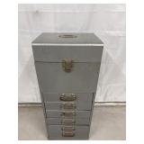 Vintage Metal Industrial File Cabinet 12'x10'x30'H