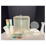 Vintage Tupperware Square Keeper, Tumblers & Misc