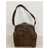 Vintage Leather Purse 6'x7'H