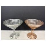 Anchor Hocking Ribbed Manhattan Martini Glases