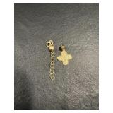 10K Saints Cross Pendant & 10K Converter with
