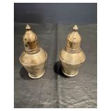 Sterling Salt & Pepper Shakers with Glass Inserts