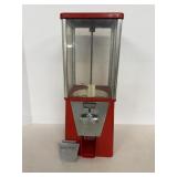 Oak Gumball Machine 17'H