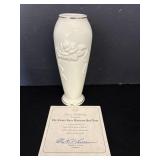 Lenox Rose Blossom Bud Vase 6'