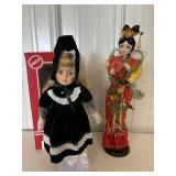 Rebecca Porcelain Doll & Geisha Doll 15'