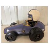 Hand Painted Racecar & Driver