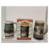Bud Weiser 2001 Holiday & Collectible Steins