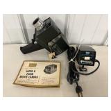 Sears Super 8 Zoom Movie Camera & Light