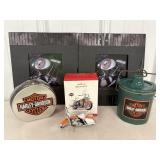 Harley Davidson Tour Books, Crock, Ornament & Misc