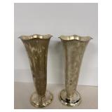 Vintage Trumpet Vases 8.5'H