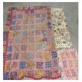 Vintage Unfinished YoYo Quilt 80'x50'