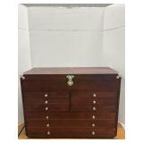 Wood 9 Drawer Storage Box 24'x11'x17'H