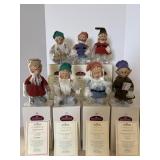 Ashston Drake Seven Dwarf Dolls with Certificate
