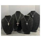 Sterling Silver Cross Necklaces