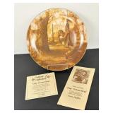 Tom Heflin Day Dreaming Plate with Certificate 10'