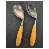 Napier Child's Spoon & Fork  Bakelite Handles