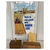 Vintage Butter Shaper Press, American Cheese Box &