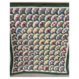 Vintage Handmade Patches of Life Quilt 77.5'x86'