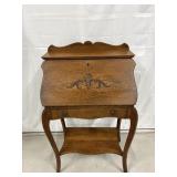 Oak Drop Front Secretary Desk 24'x15'x20'H