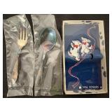 Wm Rogers Silverplate Childs Spoon & Fork Set