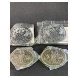 1983 & 1982 Hesston Belt Buckles