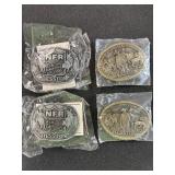 1983 & 1982 Hesston Belt Buckles