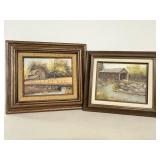 Joyce Way 13'x13' & 16'x14' Framed Oil Paintings