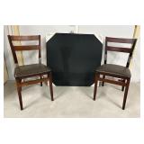 New 34' Square Card Table & Folding Chairs
