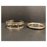 Sterling Silver Bracelets one marked Thailand