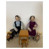 Amish Inspiration Dolls Seth & Mary 14'H