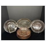Depression Glass 12' Platter, 8.5' & 9' Plates