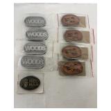 Americas Best Crew Red Man & Woods Belt Buckles