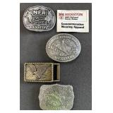 Hesston & Eagle Belt Buckles