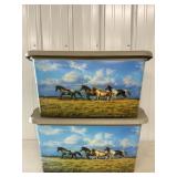 Rubbermaid Horse Themed Totes