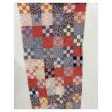 Vintage Unfinished Quilt 88'x72'