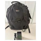 Olympus Lens & Lowe Pro Back Pack 13'x8'x17'