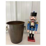 Nut Cracker 14'H & Brass Bucket 9'H