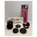 Assorted Camera Lens Covers, Olympus Lens & Misc