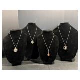 Sterling Silver Necklaces with Pendants