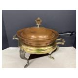 Vintage Copper & Brass Chafing Dish
