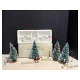 Vintage Dept 56 White Picket Fence With Gate..