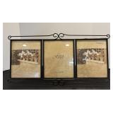 Picture frames (3) 8" x 10" with stand