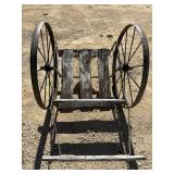 Antique milk can cart
