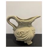 Vtg Ceramic pitcher 9"H