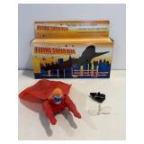 Vtg Flying super hero