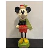 Vtg Mickey nut cracker figurine 13.5"H -untested
