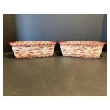 Temptations ovenware 1.5 qt dishes.