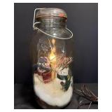 Ball Ideal jar with winter scene electric light...