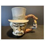 Vtg Mark Twain ceramic mug stoneware